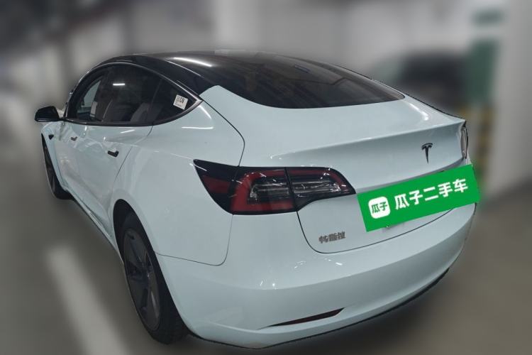 Used Tesla Model 3 2021 Revised Version Standard Range Rear-Wheel Drive Upgraded Edition 3D1 Rear Left 45 Deg