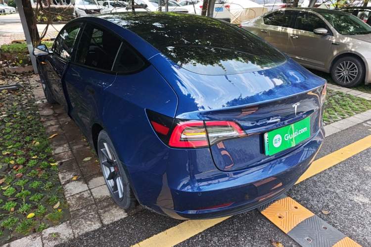Used Tesla Model 3 2021 Revised Version Standard Range Rear-Wheel Drive Upgraded Edition 3D1 Rear Left 45 Deg
