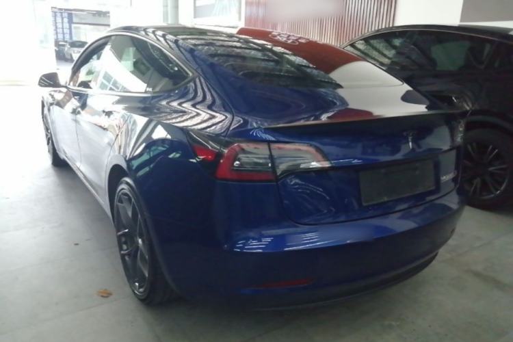 Used Tesla Model 3 2021 Performance High-Performance All-Wheel-Drive Version Rear Left 45 Deg