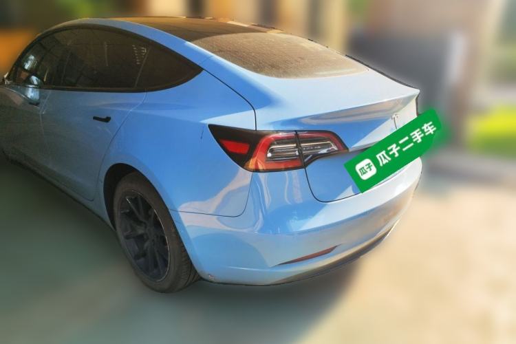 Used Tesla Model 3 2021 Standard Range Rear-Drive Upgraded Version Rear Left 45 Deg