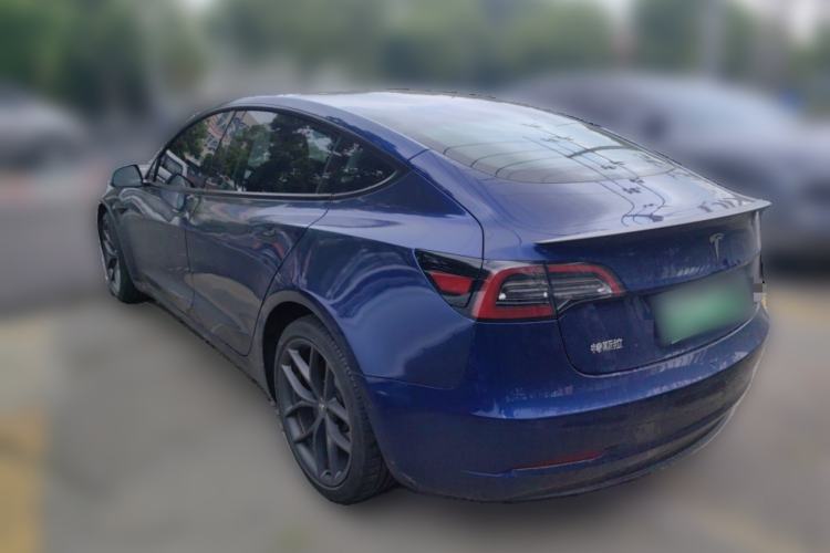 Used Tesla Model 3 2021 Performance High-Performance All-Wheel-Drive Version Rear Left 45 Deg