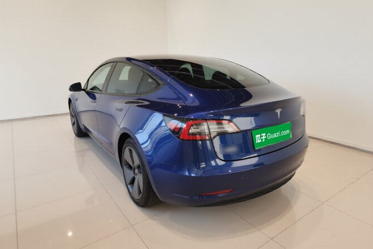 Used Tesla Model 3 2021 Standard Range Rear-Drive Upgraded Version Rear Left 45 Deg