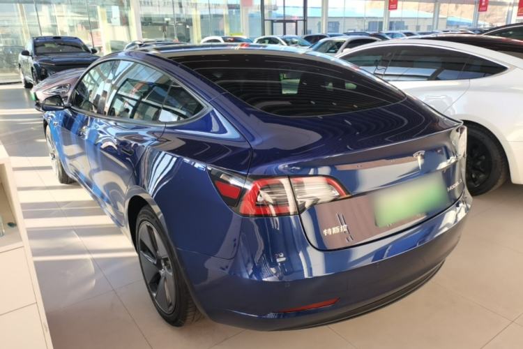 Used Tesla Model 3 2021 Standard Range Rear-Drive Upgraded Version Rear Left 45 Deg