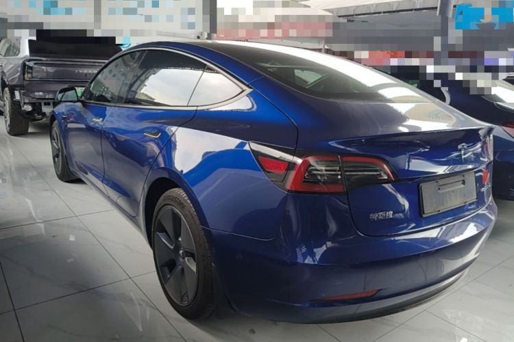 Used Tesla Model 3 2021 Standard Range Rear-Drive Upgraded Version Rear Left 45 Deg