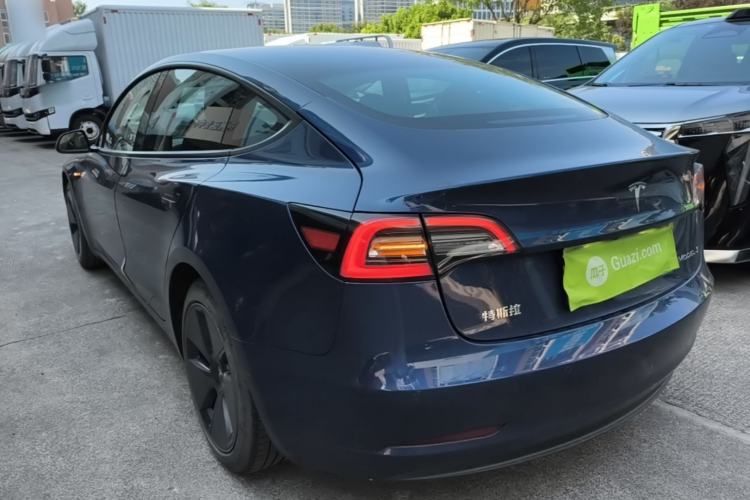 Used Tesla Model 3 2021 Standard Range Rear-Drive Upgraded Version Rear Left 45 Deg