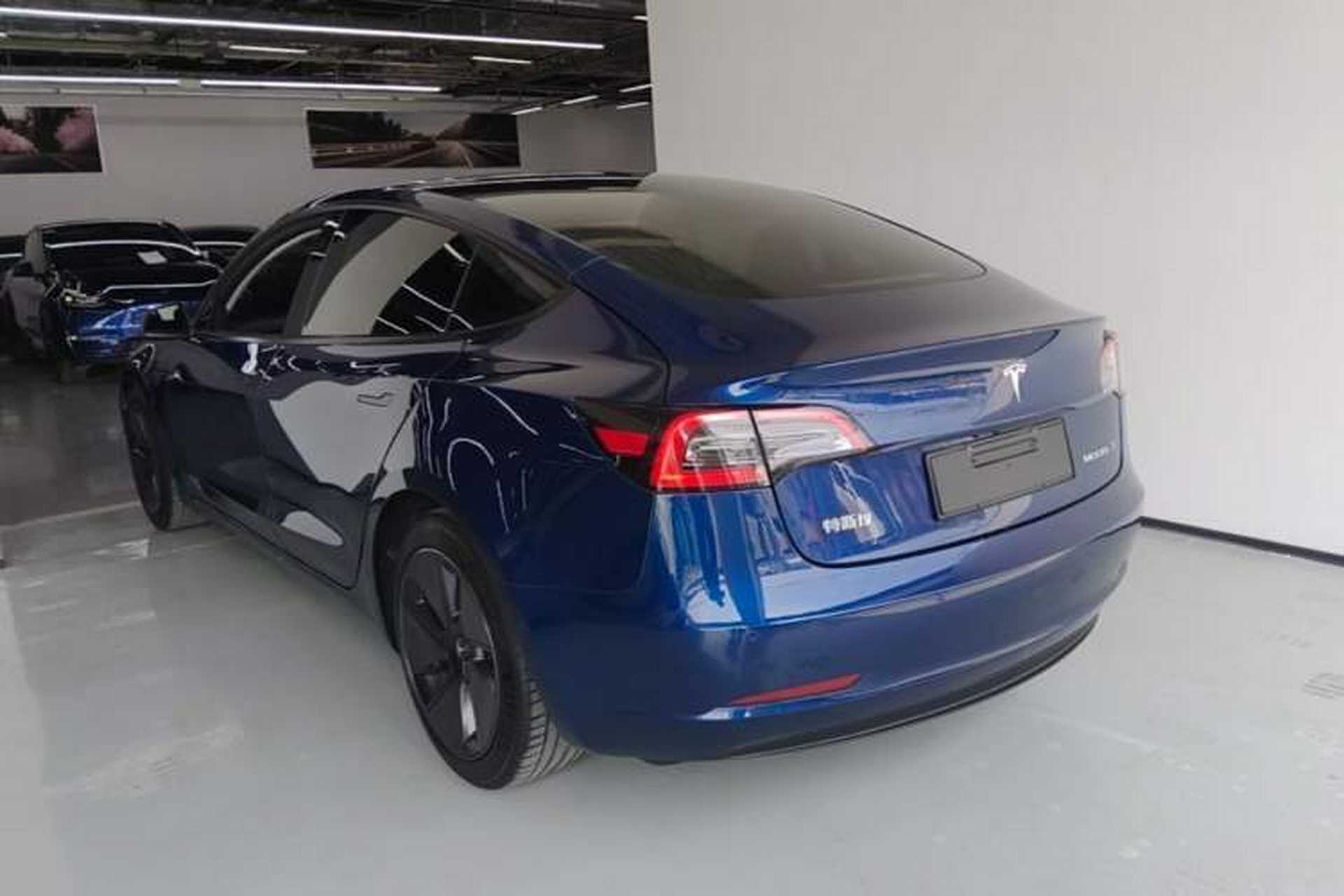 Used Tesla Model 3 2021 Standard Range Rear-Drive Upgraded Version Rear Left 45 Deg