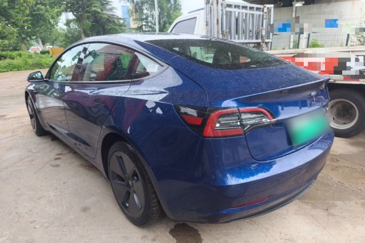 Used Tesla Model 3 2021 Standard Range Rear-Wheel Drive Upgraded Version 3D6 Rear Left 45 Deg