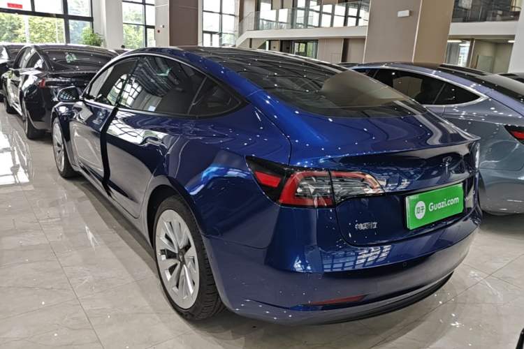 Used Tesla Model 3 2021 Standard Range Rear-Drive Upgraded Version Rear Left 45 Deg