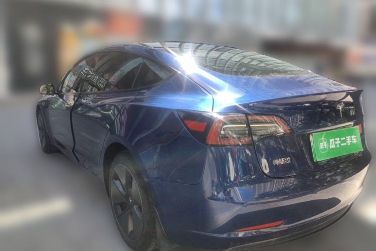 Used Tesla Model 3 2021 Standard Range Rear-Drive Upgraded Version Rear Left 45 Deg
