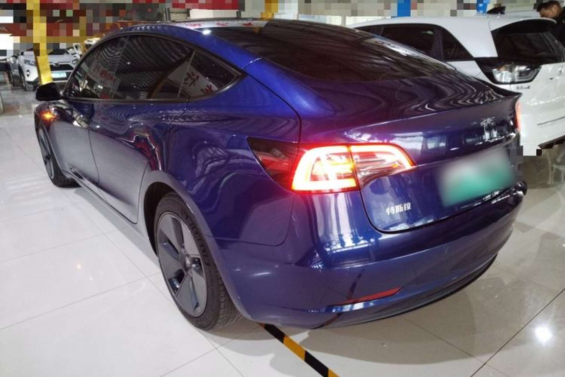 Used Tesla Model 3 2021 Standard Range Rear-Drive Upgraded Version Rear Left 45 Deg