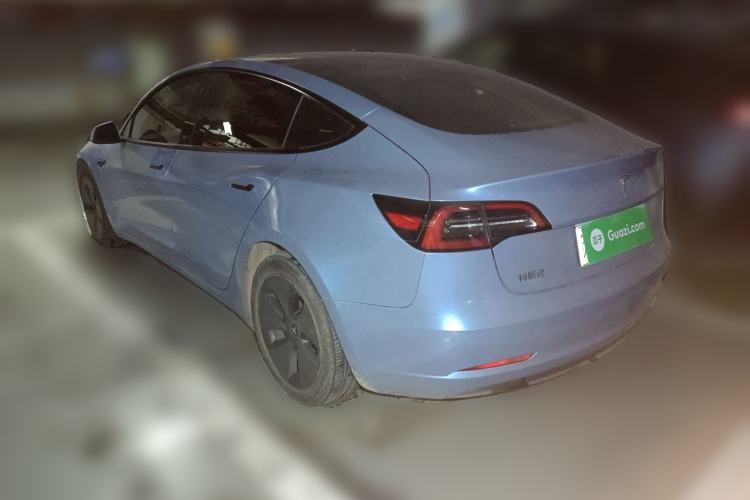 Used Tesla Model 3 2021 Standard Range Rear-Drive Upgraded Version Rear Left 45 Deg