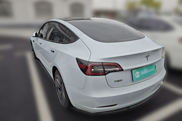 Used Tesla Model 3 2021 Standard Range Rear-Drive Upgraded Version Rear Left 45 Deg