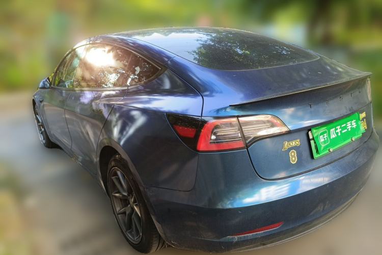 Used Tesla Model 3 2021 Revised Version Standard Range Rear-Wheel Drive Upgraded Edition 3D1 Rear Left 45 Deg
