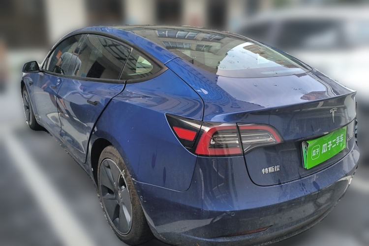 Used Tesla Model 3 2021 Revised Version Standard Range Rear-Wheel Drive Upgraded Edition 3D1 Rear Left 45 Deg