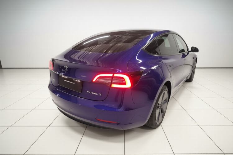 Used Tesla Model 3 2021 Standard Range Rear-Wheel Drive Upgraded Version 3D6 Rear Right 45 Deg