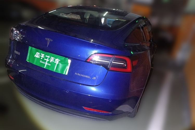 Used Tesla Model 3 2021 Standard Range Rear-Drive Upgraded Version Rear Right 45 Deg