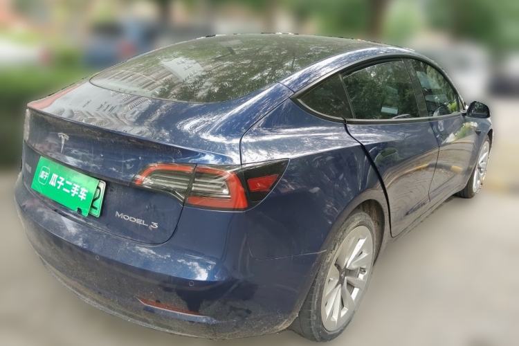 Used Tesla Model 3 2021 Standard Range Rear-Wheel Drive Upgraded Version 3D6 Rear Right 45 Deg