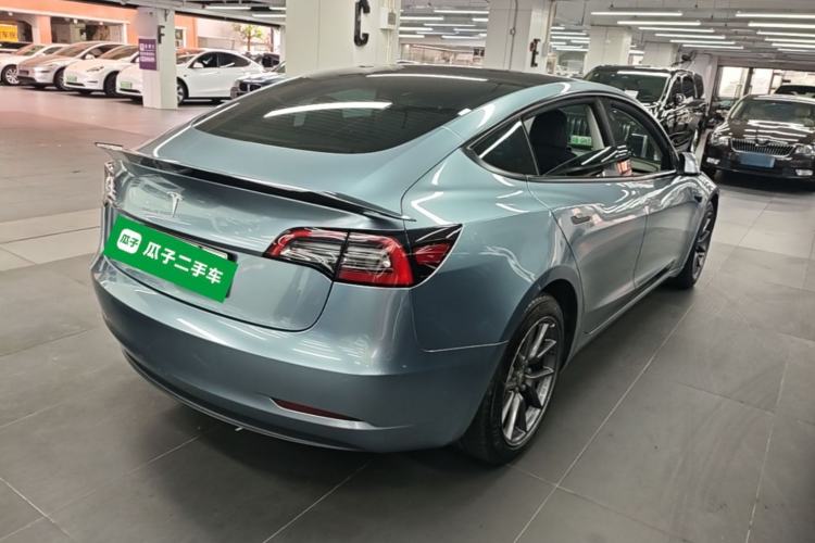 Used Tesla Model 3 2021 Standard Range Rear-Drive Upgraded Version Rear Right 45 Deg