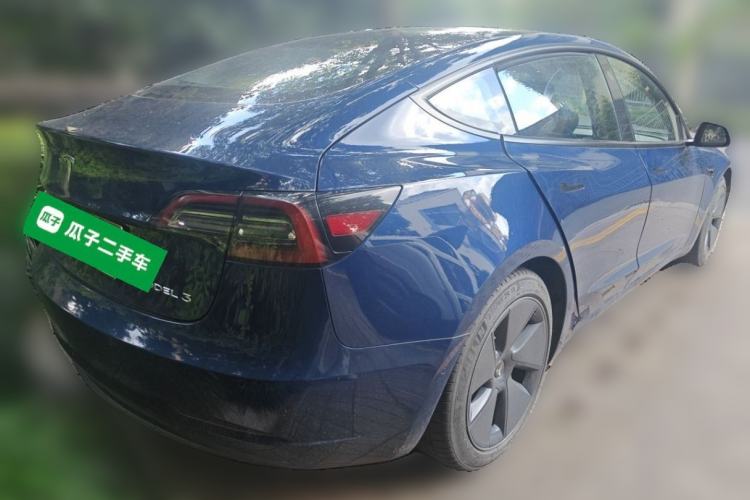 Used Tesla Model 3 2021 Standard Range Rear-Drive Upgraded Version Rear Right 45 Deg
