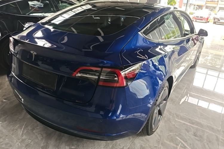 Used Tesla Model 3 2021 Standard Range Rear-Drive Upgraded Version Rear Right 45 Deg