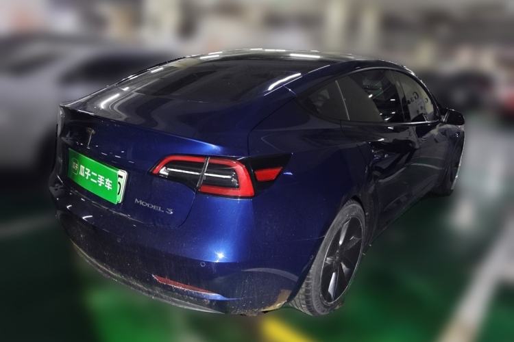 Used Tesla Model 3 2021 Standard Range Rear-Drive Upgraded Version Rear Right 45 Deg