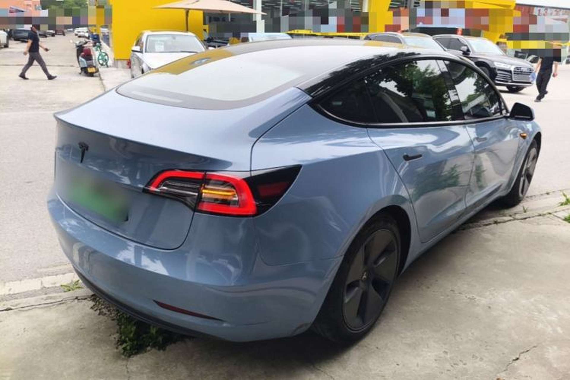 Used Tesla Model 3 2021 Revised Version Standard Range Rear-Wheel Drive Upgraded Edition 3D1 Rear Right 45 Deg