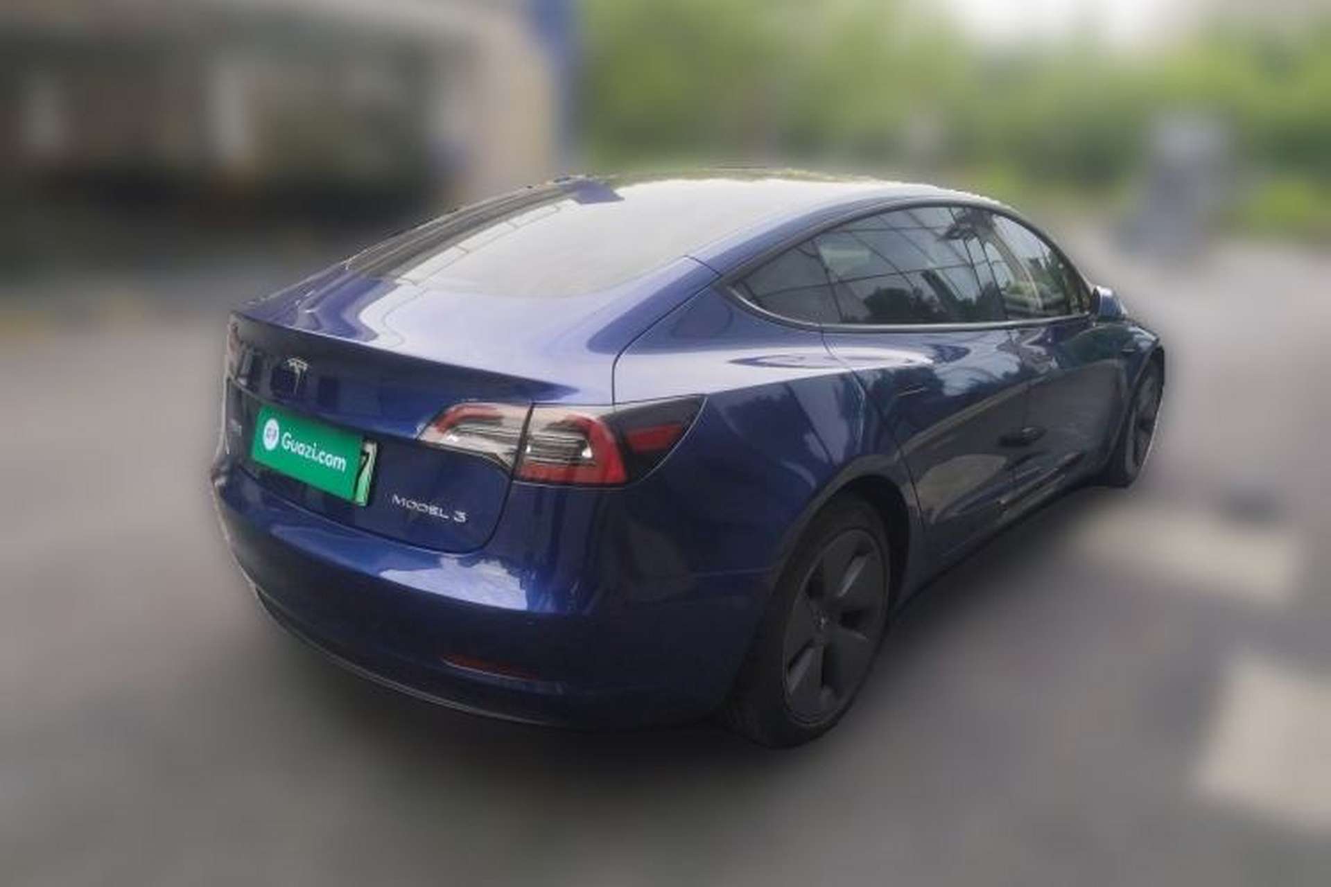 Used Tesla Model 3 2021 Standard Range Rear-Drive Upgraded Version Rear Right 45 Deg