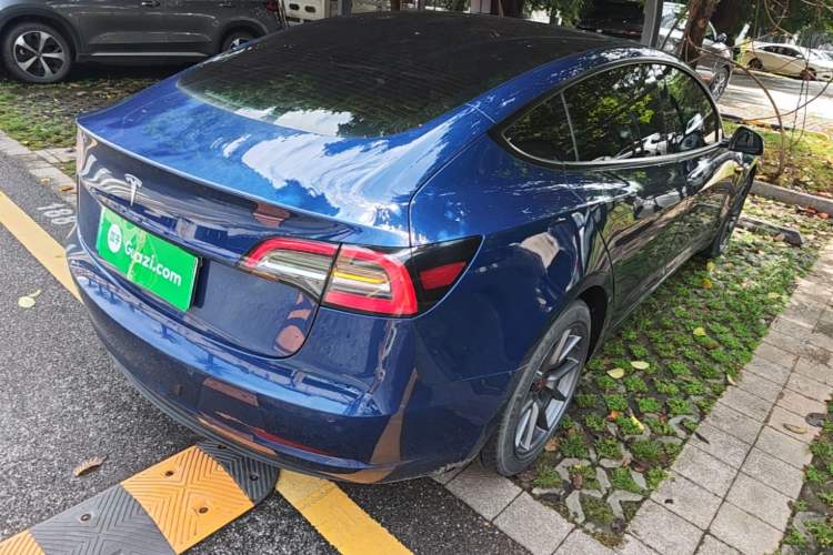 Used Tesla Model 3 2021 Revised Version Standard Range Rear-Wheel Drive Upgraded Edition 3D1 Rear Right 45 Deg