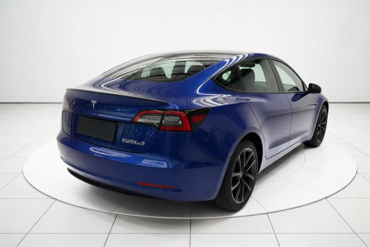 Used Tesla Model 3 2021 Performance High-Performance All-Wheel-Drive Version Rear Right 45 Deg