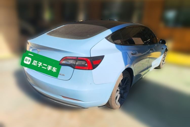 Used Tesla Model 3 2021 Standard Range Rear-Drive Upgraded Version Rear Right 45 Deg