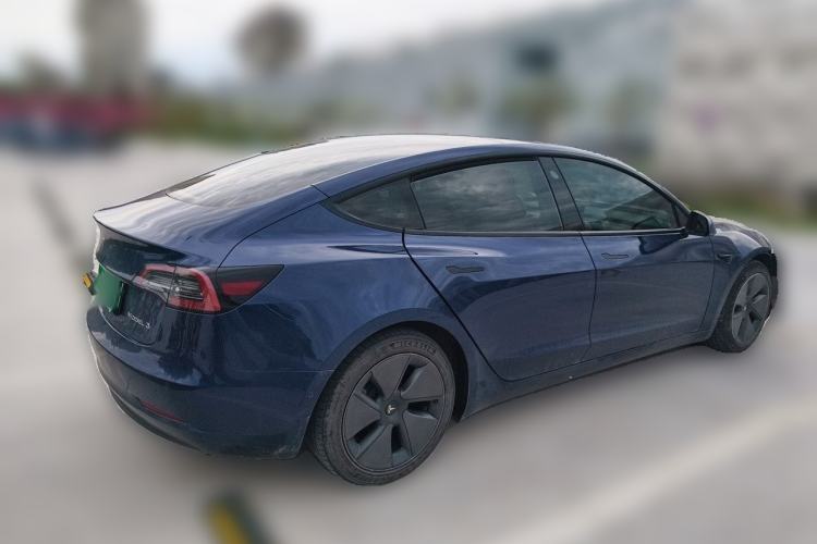 Used Tesla Model 3 2021 Standard Range Rear-Drive Upgraded Version Rear Right 45 Deg