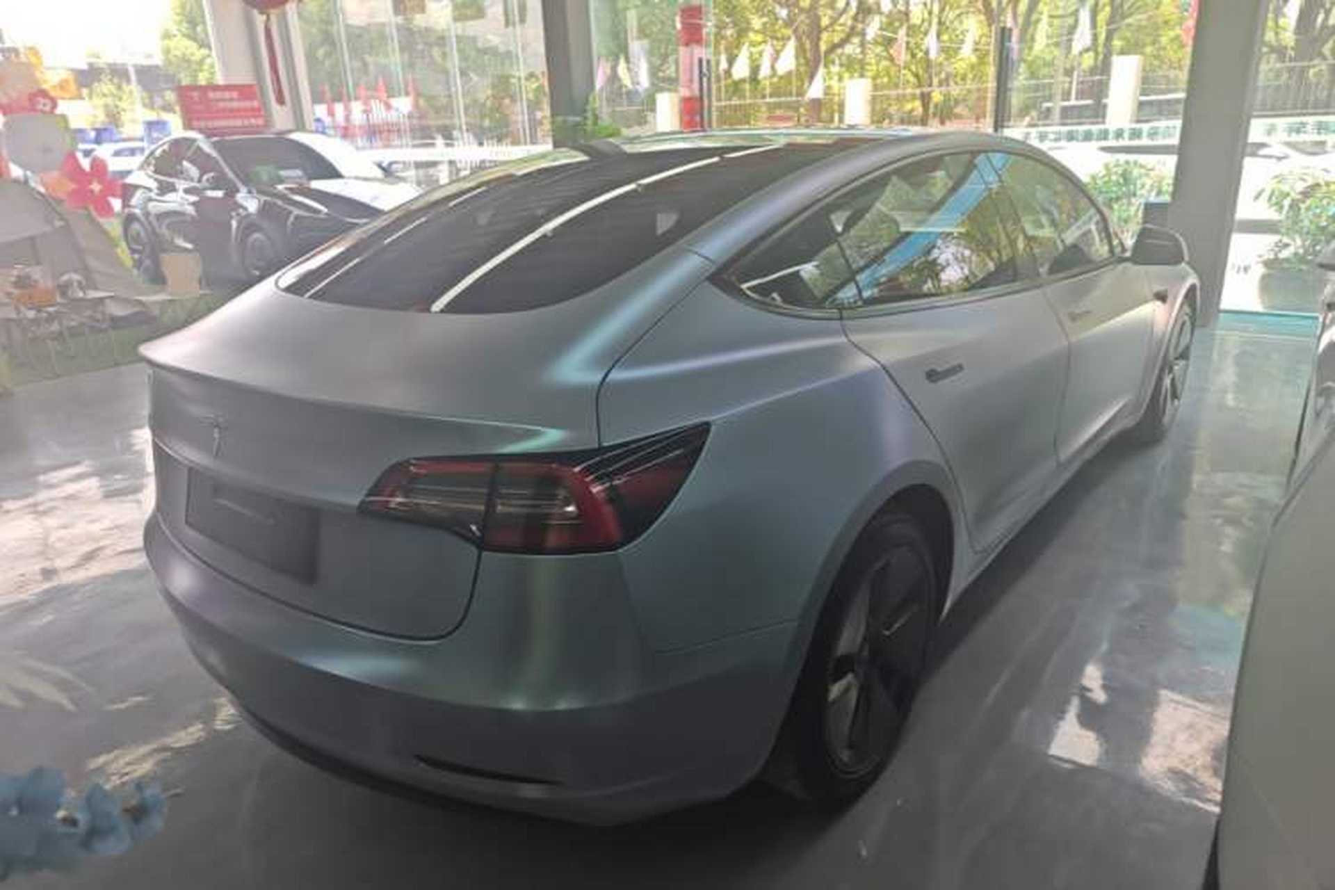 Used Tesla Model 3 2021 Standard Range Rear-Drive Upgraded Version Rear Right 45 Deg