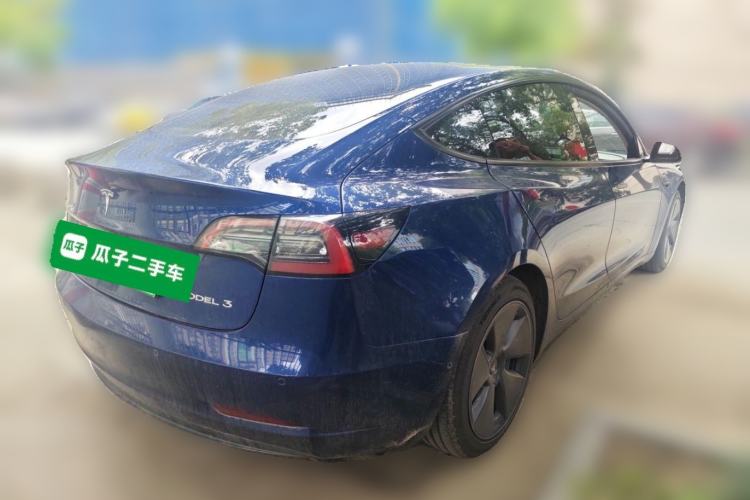 Used Tesla Model 3 2021 Standard Range Rear-Drive Upgraded Version Rear Right 45 Deg
