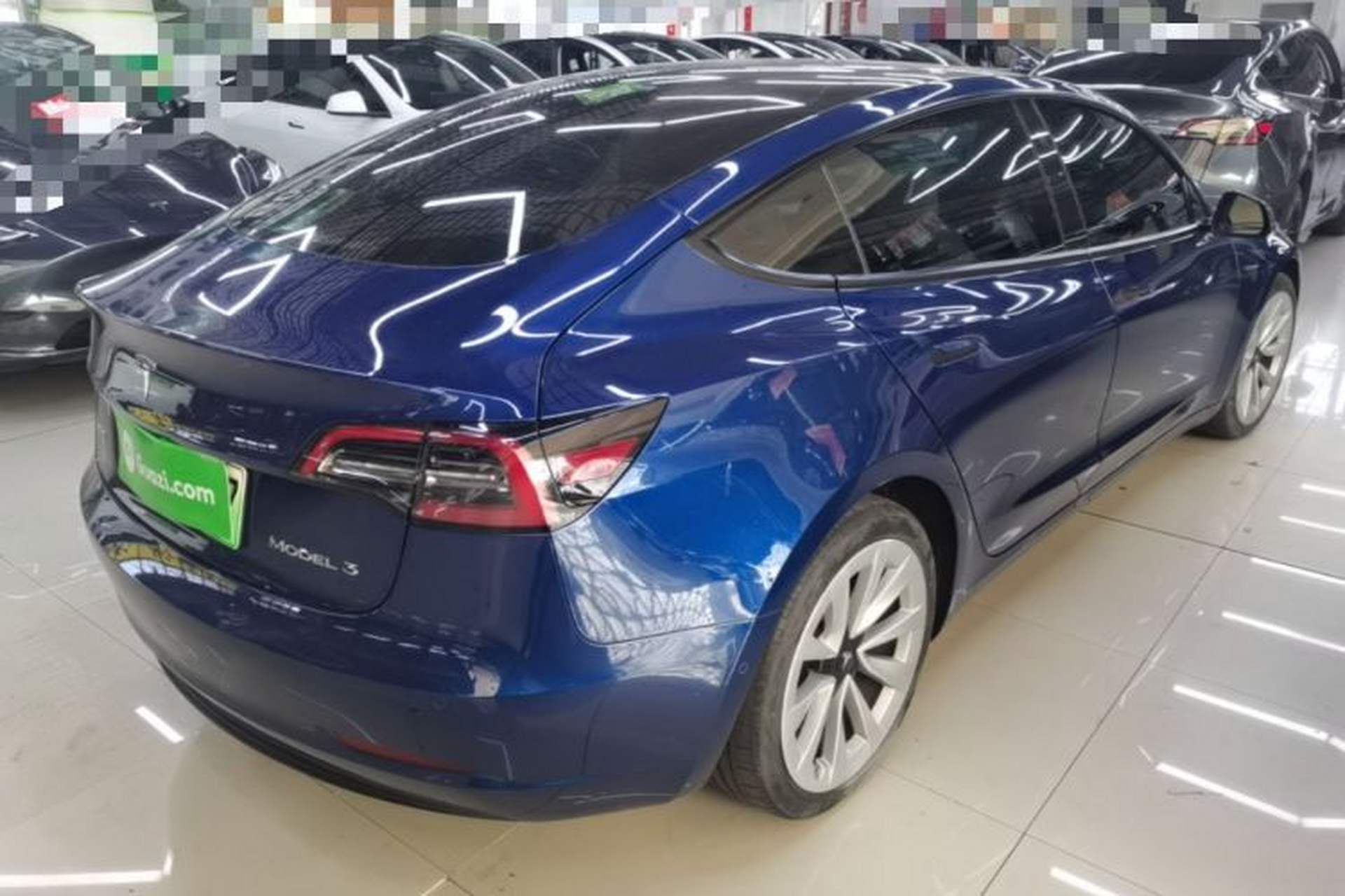 Used Tesla Model 3 2021 Revised Version Standard Range Rear-Wheel Drive Upgraded Edition 3D1 Rear Right 45 Deg