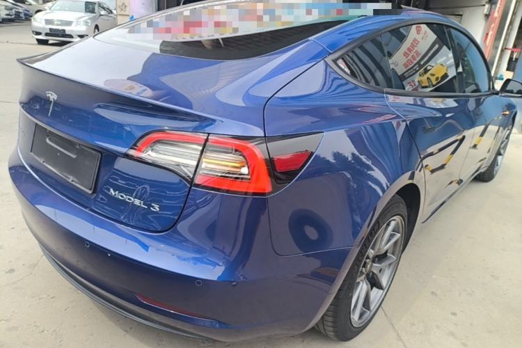 Used Tesla Model 3 2021 Standard Range Rear-Wheel Drive Upgraded Version 3D6 Rear Right 45 Deg