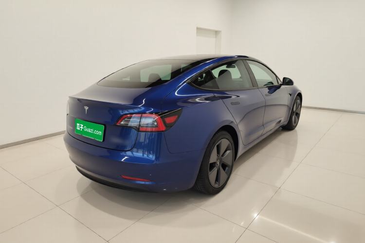 Used Tesla Model 3 2021 Standard Range Rear-Drive Upgraded Version Rear Right 45 Deg