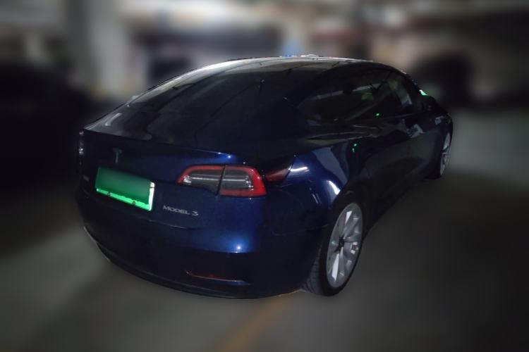 Used Tesla Model 3 2021 Standard Range Rear-Drive Upgraded Version Rear Right 45 Deg