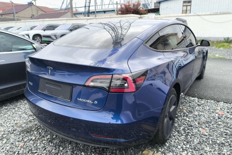 Used Tesla Model 3 2021 Standard Range Rear-Drive Upgraded Version Rear Right 45 Deg