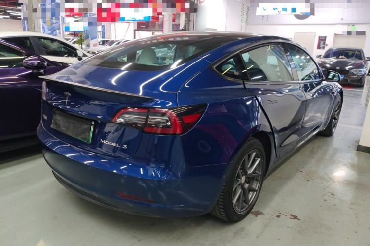 Used Tesla Model 3 2021 Standard Range Rear-Wheel Drive Upgraded Version 3D6 Rear Right 45 Deg