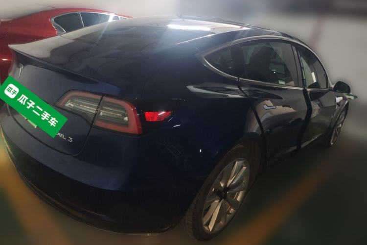 Used Tesla Model 3 2021 Standard Range Rear-Drive Upgraded Version Rear Right 45 Deg