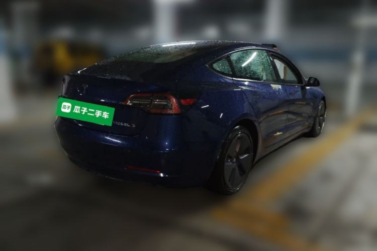 Used Tesla Model 3 2021 Standard Range Rear-Wheel Drive Upgraded Version 3D6 Rear Right 45 Deg