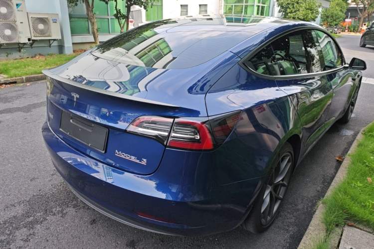 Used Tesla Model 3 2021 Revised Version II – Performance High-Performance All-Wheel-Drive Edition Rear Right 45 Deg