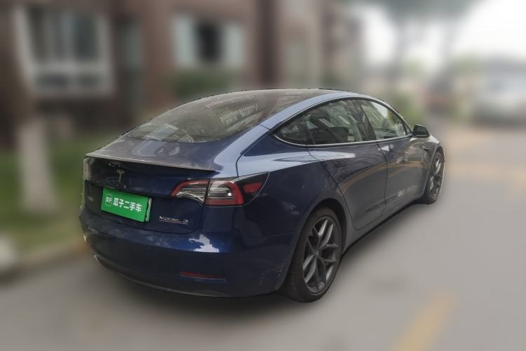 Used Tesla Model 3 2021 Performance High-Performance All-Wheel-Drive Version 3D6 Rear Right 45 Deg