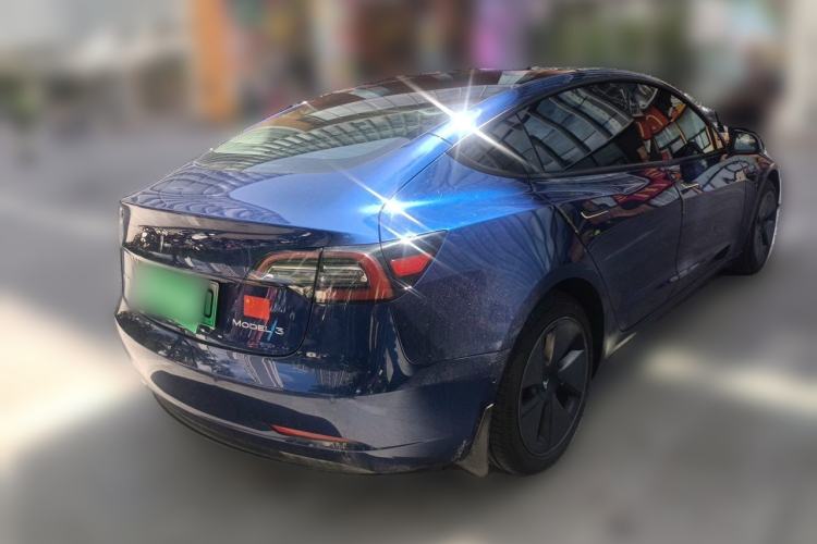 Used Tesla Model 3 2021 Standard Range Rear-Drive Upgraded Version Rear Right 45 Deg