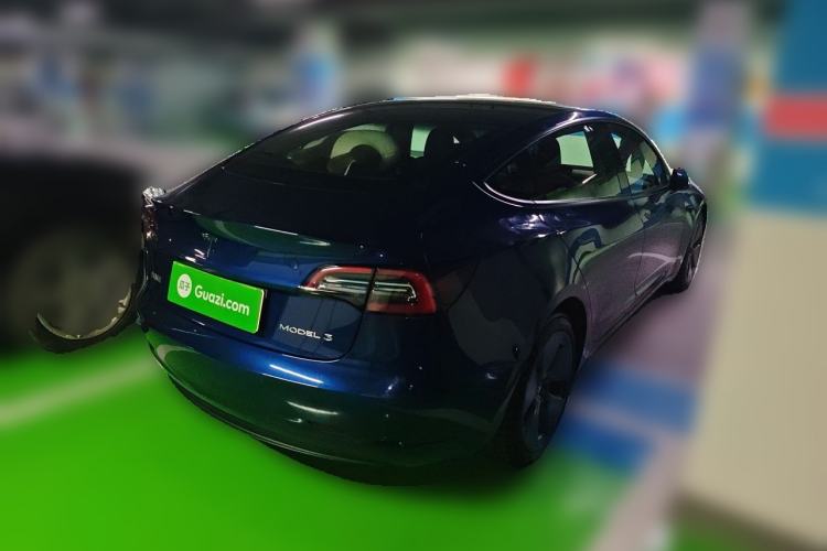 Used Tesla Model 3 2021 Standard Range Rear-Drive Upgraded Version Rear Right 45 Deg