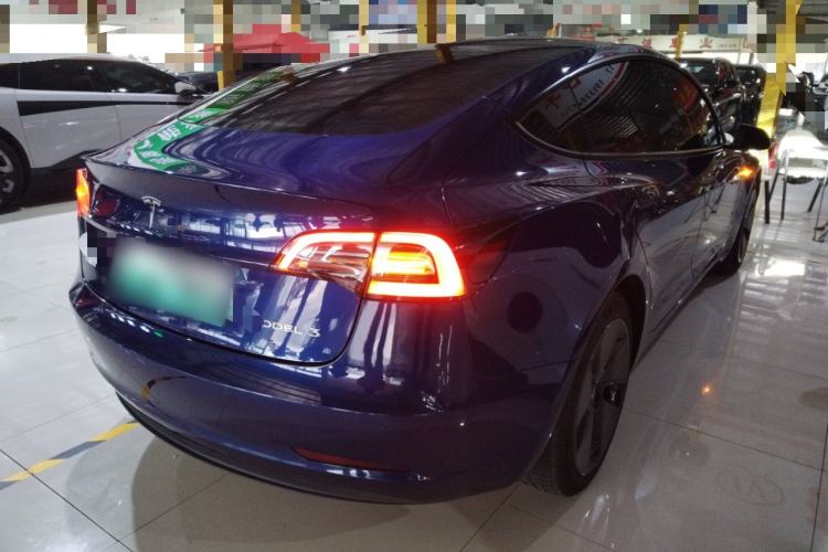 Used Tesla Model 3 2021 Standard Range Rear-Drive Upgraded Version Rear Right 45 Deg