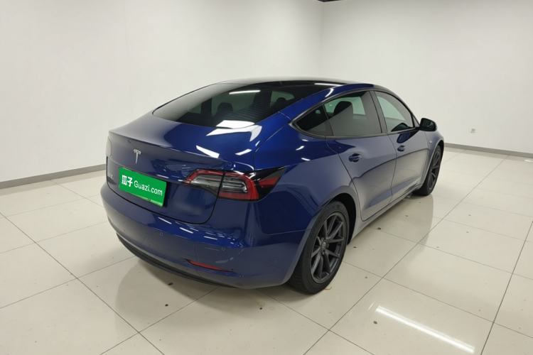 Used Tesla Model 3 2021 Standard Range Rear-Drive Upgraded Version Rear Right 45 Deg