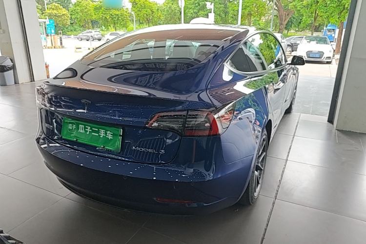 Used Tesla Model 3 2021 Standard Range Rear-Drive Upgraded Version Rear Right 45 Deg