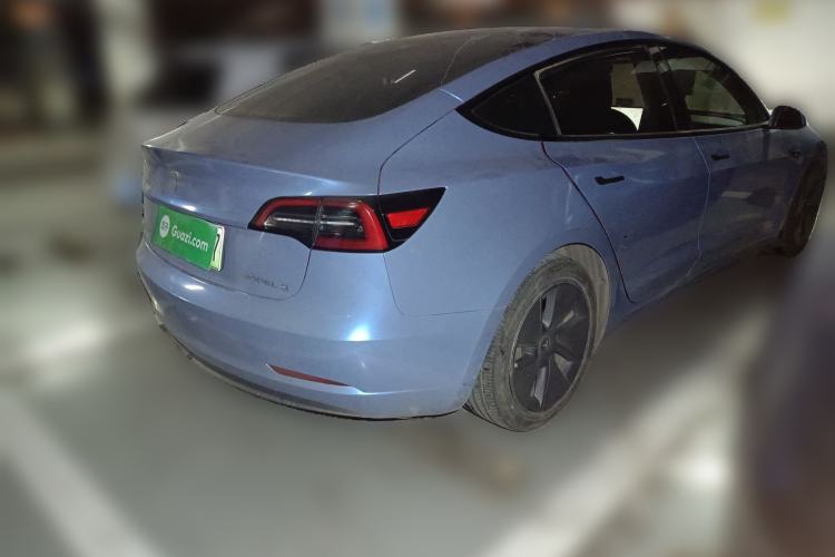 Used Tesla Model 3 2021 Standard Range Rear-Drive Upgraded Version Rear Right 45 Deg