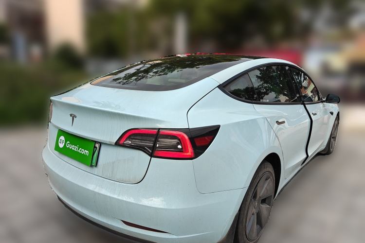 Used Tesla Model 3 2021 Standard Range Rear-Drive Upgraded Version Rear Right 45 Deg